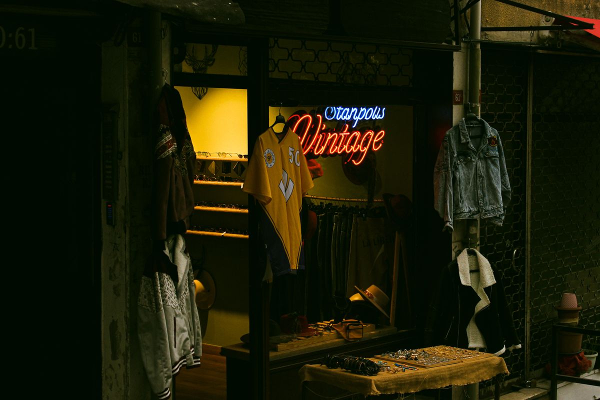 Negozio di abbigliamento vintage
